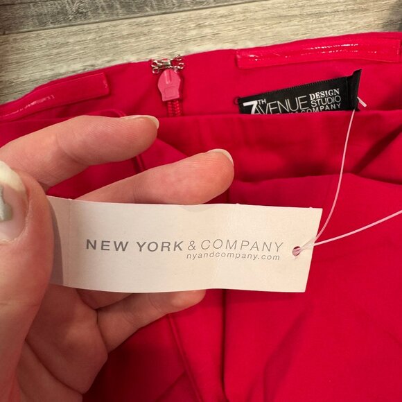 NY & Co red square neck puff sleeve ruffled blouse size XL  L30 - Picture 4 of 10